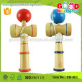 Venta caliente tamaño estándar de madera dura Kendama Toy